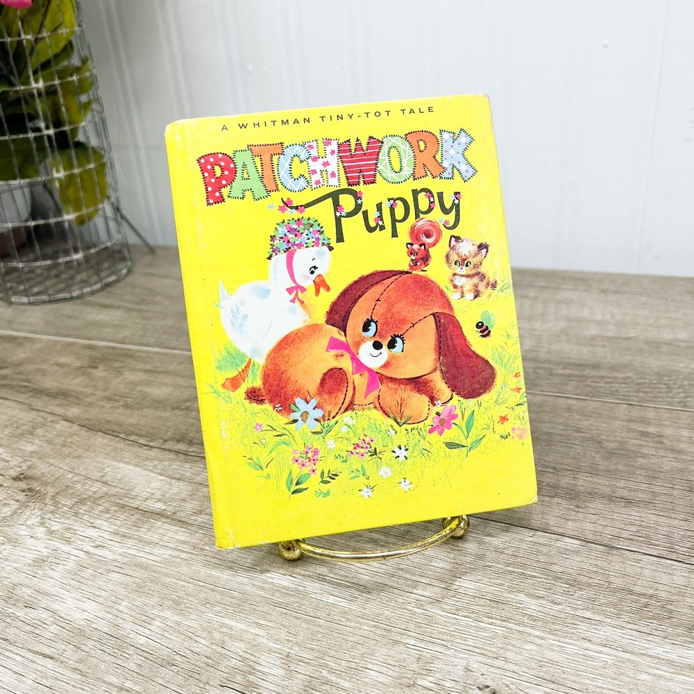 Vintage 1969 Whitman Tiny-Tot Tale Patchwork Puppy Katherine Browne Book